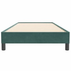 Sommier à lattes de lit sans matelas vert foncé 90x220 cm 
