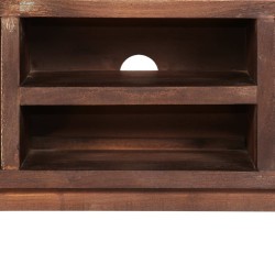 Meuble TV Bois d'acacia massif Vintage 118 x 30 x 40 cm 