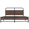 Cadre de lit sans matelas 150x200 cm chêne marron 