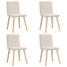 Chaises à manger lot de 4 Lin 