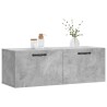 Armoire murale gris béton 100x36,5x35 cm bois d'ingénierie 