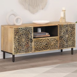 Meuble TV 105x33x46 cm Bois massif de manguier 