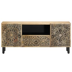 Meuble TV 105x33x46 cm Bois massif de manguier 