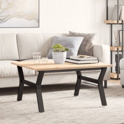 Pieds de table basse cadre en Y 80x70x43 cm acier 