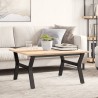 Pieds de table basse cadre en Y 80x70x43 cm acier 