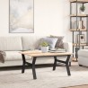 Pieds de table basse cadre en Y 80x70x43 cm acier 