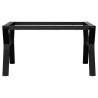 Pieds de table basse cadre en Y 80x70x43 cm acier 