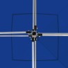 Tente de réception pliable Aluminium 3 x 3 m Bleu 