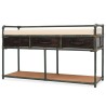 Banc de rangement avec coussin 107,5 x 34,5 x 59 cm 