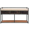 Banc de rangement avec coussin 107,5 x 34,5 x 59 cm 