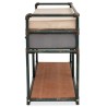 Banc de rangement avec coussin 107,5 x 34,5 x 59 cm 