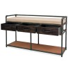 Banc de rangement avec coussin 107,5 x 34,5 x 59 cm 