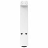 Pieds de table basse en forme de A 2 pièces Blanc 30 x (30-31) cm Acier 
