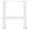 Pieds de table basse Blanc 2 pièces 30 x (30-31) cm Acier 