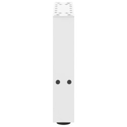Pieds de table basse Blanc 2 pièces 30 x (30-31) cm Acier 
