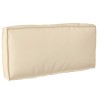 Ensemble de coussins de palette 2 pièces en tissu oxford beige 