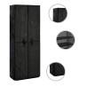 Armoire à chaussures Noir 60x30x166 cm Tissu 