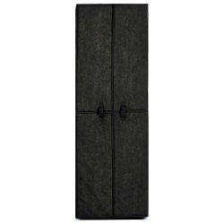 Armoire à chaussures Noir 60x30x166 cm Tissu 