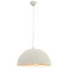 Lampe suspendue Blanc et argenté Ø50 cm E27 