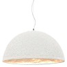 Lampe suspendue Blanc et argenté Ø50 cm E27 