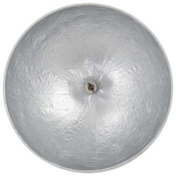 Lampe suspendue Blanc et argenté Ø50 cm E27 