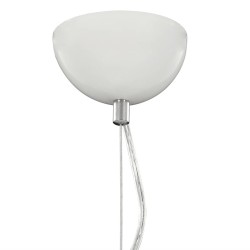 Lampe suspendue Blanc et argenté Ø50 cm E27 