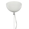 Lampe suspendue Blanc et argenté Ø50 cm E27 
