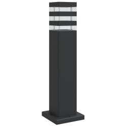 Lampadaire d'extérieur noir 50 cm aluminium 