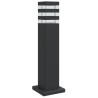 Lampadaire d'extérieur noir 50 cm aluminium 