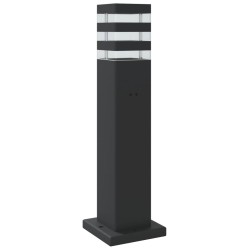Lampadaire d'extérieur noir 50 cm aluminium 
