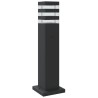 Lampadaire d'extérieur noir 50 cm aluminium 