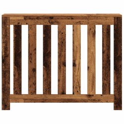 Cache-radiateur vieux bois 104x20x82 cm bois d'ingénierie 