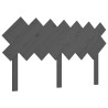 Tête de lit Gris 151,5x3x81 cm Bois massif de pin 