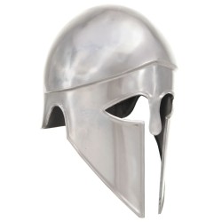 Casque de guerrier grec antique pour GN Argenté Acier 