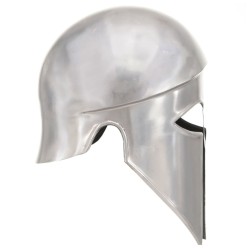 Casque de guerrier grec antique pour GN Argenté Acier 
