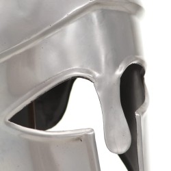 Casque de guerrier grec antique pour GN Argenté Acier 