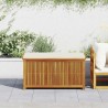 Boîte à coussins d'extérieur 113x50x60,5cm bois massif d'acacia 