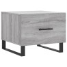 Table basse Sonoma gris 50x50x40 cm Bois d'ingénierie 