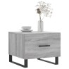 Table basse Sonoma gris 50x50x40 cm Bois d'ingénierie 