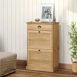 Armoire à chaussures VIGO 60x35x96 cm bois massif de pin 