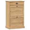 Armoire à chaussures VIGO 60x35x96 cm bois massif de pin 
