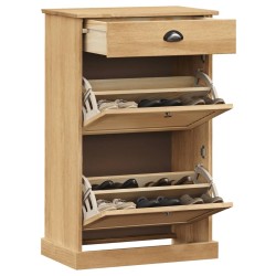 Armoire à chaussures VIGO 60x35x96 cm bois massif de pin 