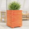 Jardinière cire marron 50x50x72 cm bois de pin massif 