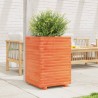 Jardinière cire marron 50x50x72 cm bois de pin massif 