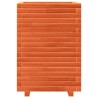 Jardinière cire marron 50x50x72 cm bois de pin massif 