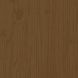 Salon de jardin 3 pcs marron miel bois de pin massif 