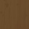 Salon de jardin 3 pcs marron miel bois de pin massif 