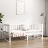 Lit de jour sans matelas blanc 100x200 cm bois de pin massif 