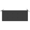 Banc de jardin empilable et coussin 128,5cm Bois de teck massif 