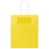 Sacs en papier Bags pcs avec poignées jaune 18x8x22 cm 